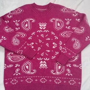 Pink oversized AE sweater